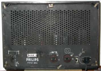 Philips 6-40A - widok z tyłu na ściankę
